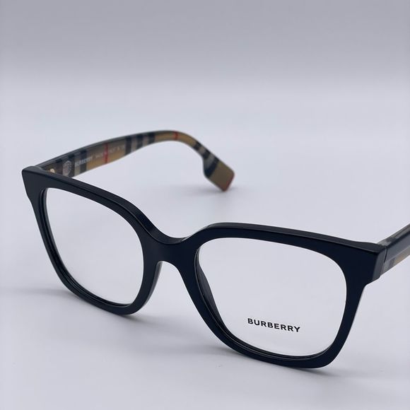 BRAND NEW BURBERRY EVELYN BE2347 3942 Black/Demo Lens Women Eyeglasses - Picture 3 of 12